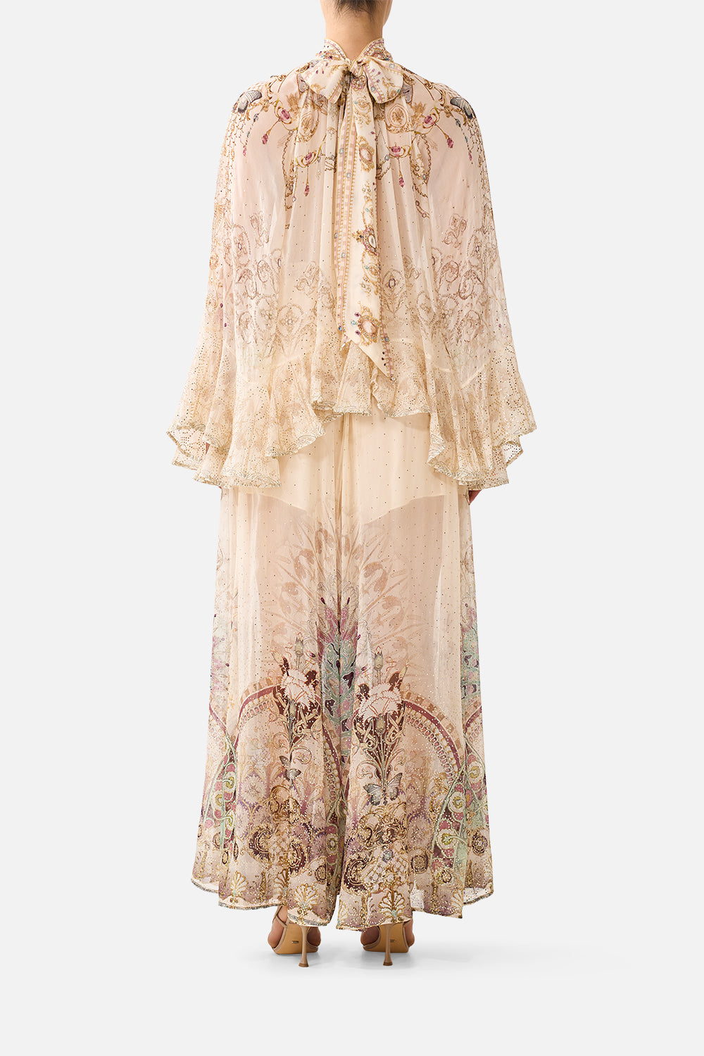 SHEER WIDE LEG PANT A MEETING OF MASTERPIECES