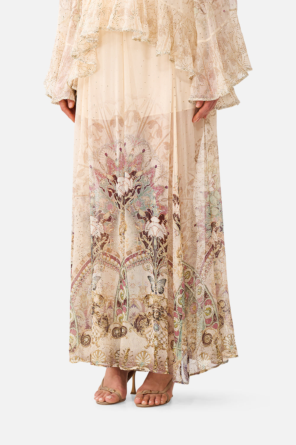 SHEER WIDE LEG PANT A MEETING OF MASTERPIECES