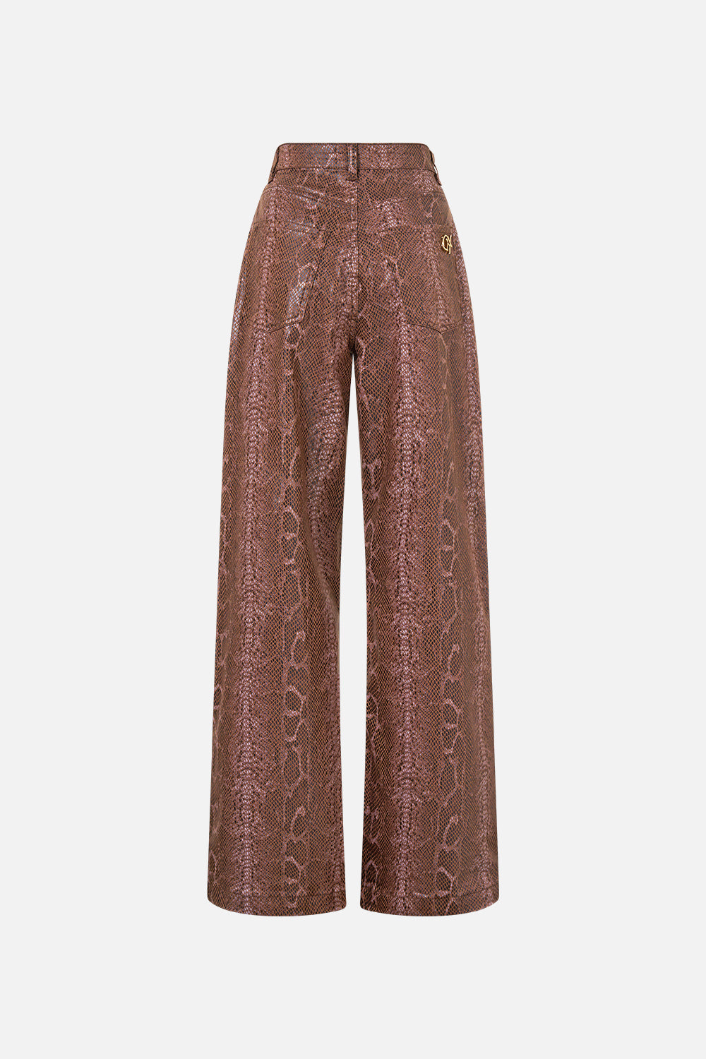 The CAMILLA Jenna High Waisted Flare Denim in our Denim print.