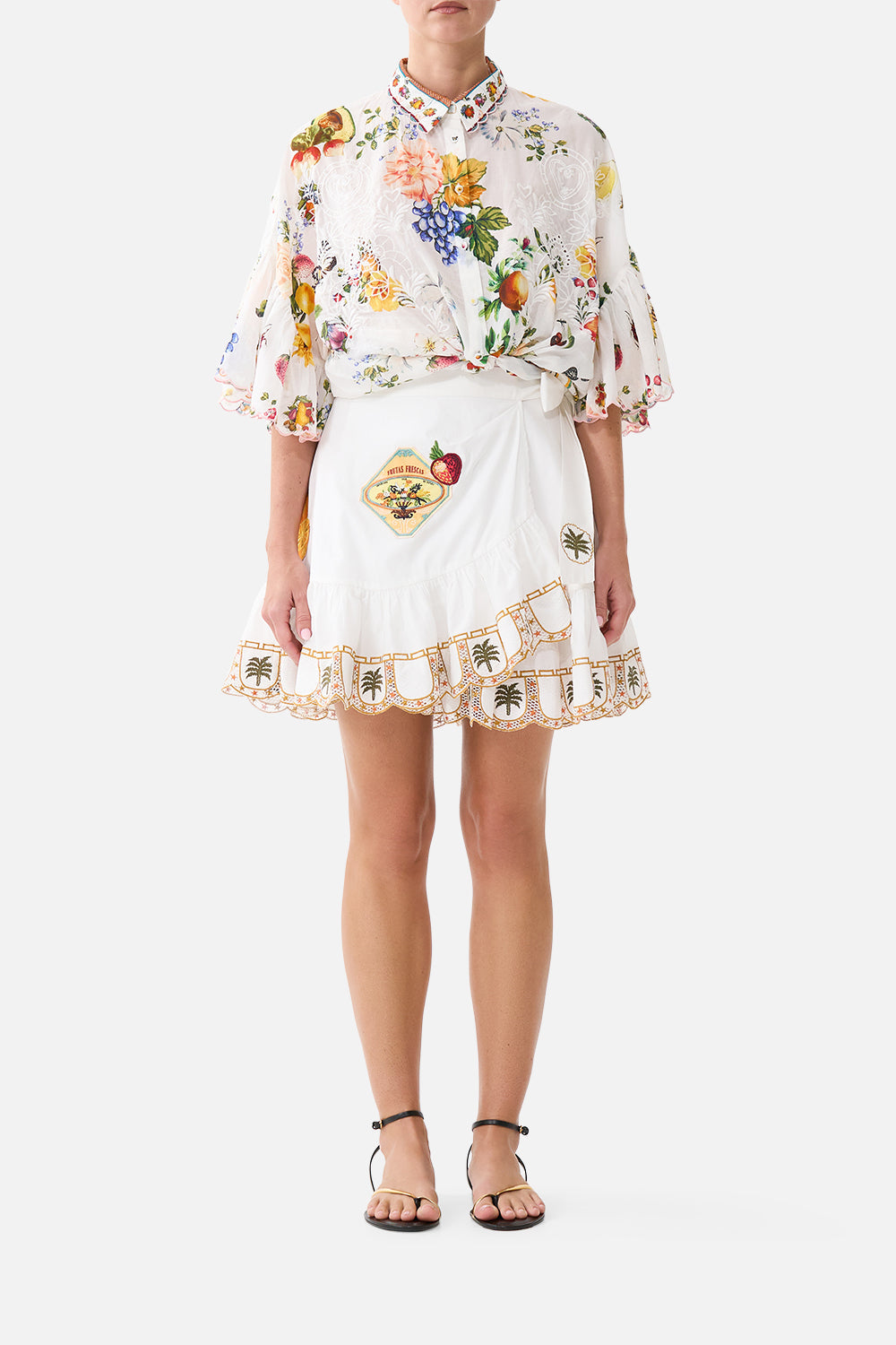 The CAMILLA DEEP COWL PLUNGE DRESS THE SECESSION SESSIONS in our  print.