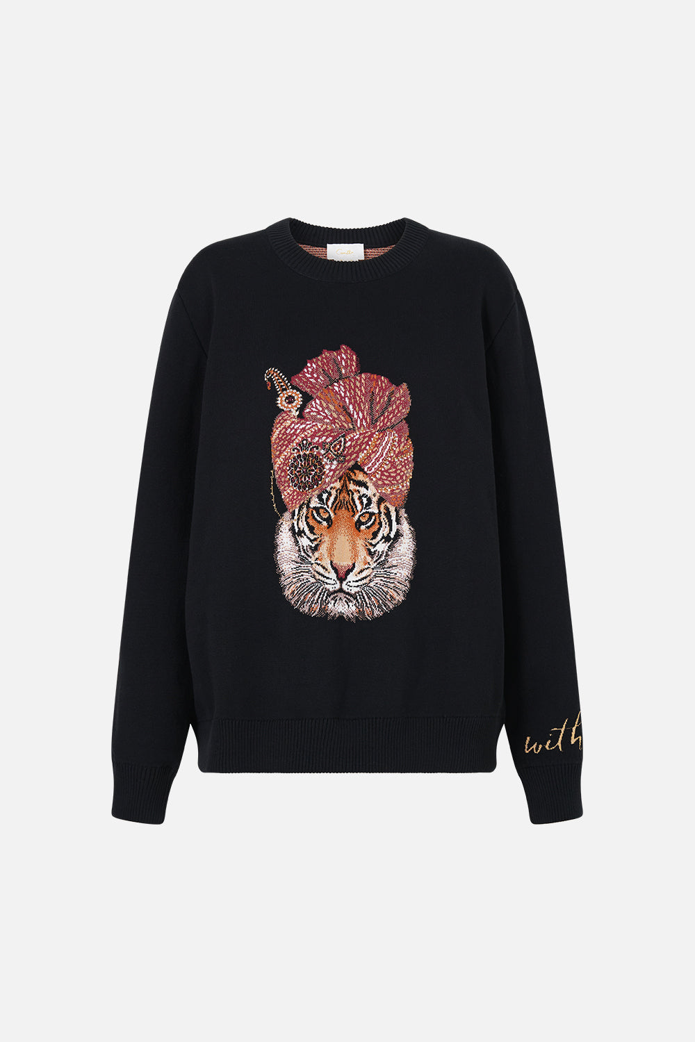 The CAMILLA SHORT SLEEVE CAMP COLLARED SHIRT CLOAKED IN BAROQUE in our  print.