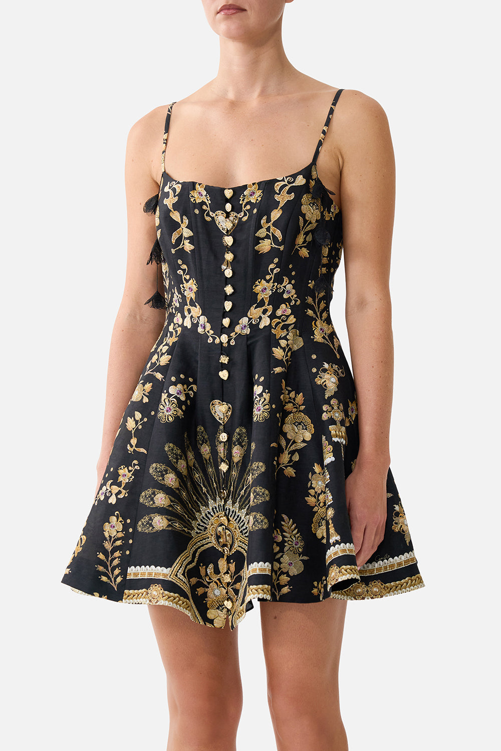 The CAMILLA RING HEADBAND LEOTIGRA LAND in our  print.