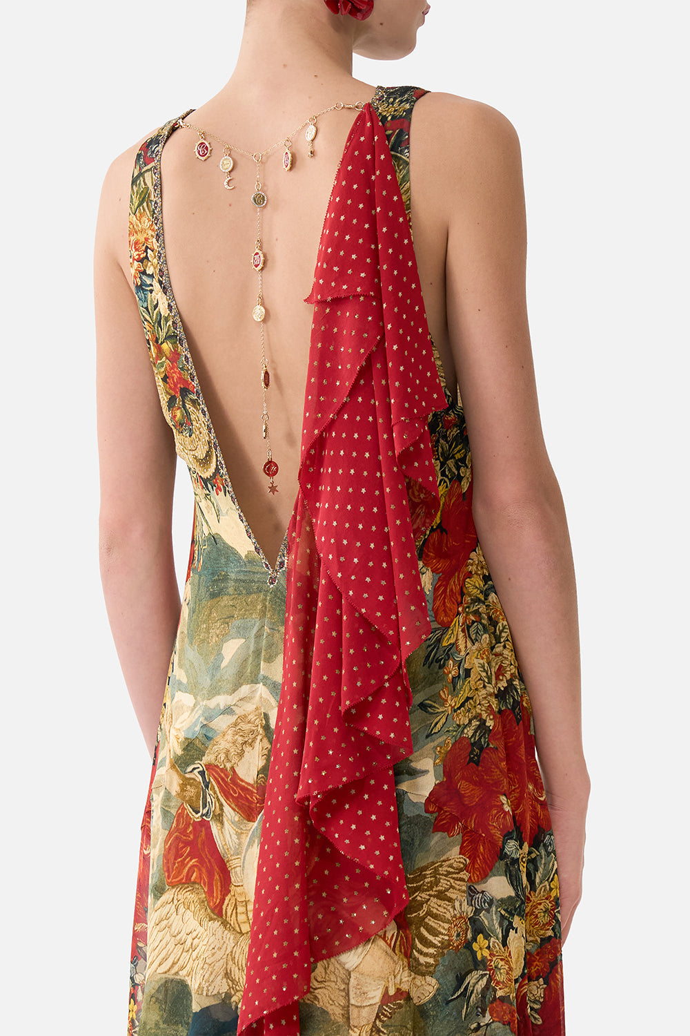 The CAMILLA SLIM FIT ROUND NECK T-SHIRT BUTTERFLY BOHEMIA in our  print.