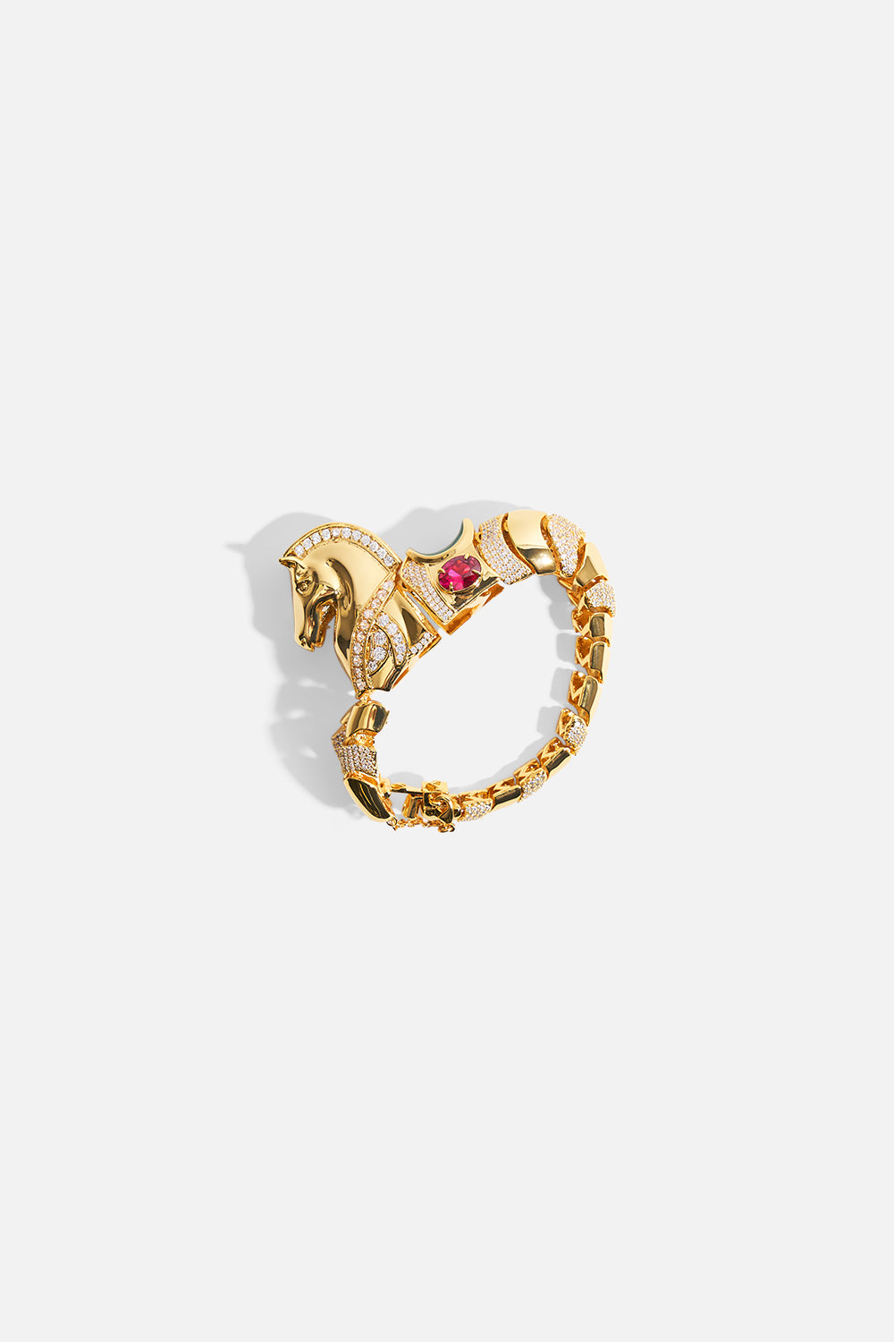 SAVAGE BEAUTY HORSE BRACELET GOLD