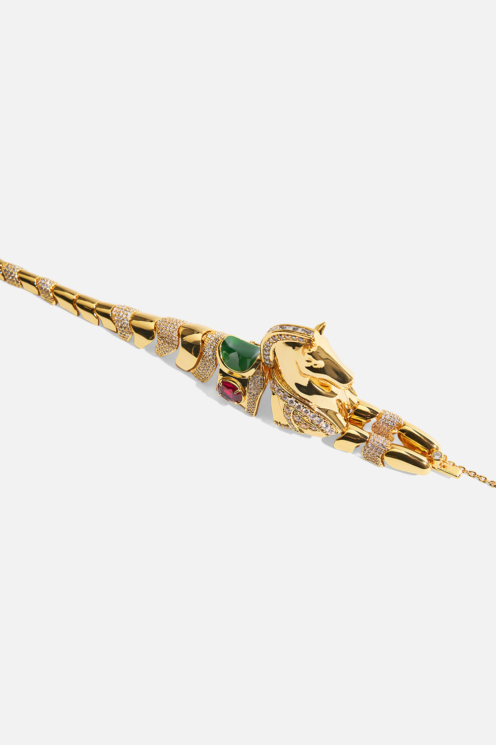 SAVAGE BEAUTY HORSE BRACELET GOLD