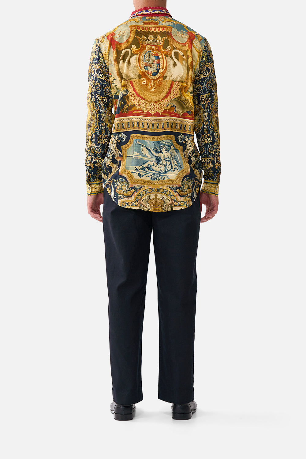 LONG SLEEVE HIDDEN PLACKET SHIRT MEET ME AT THE MET