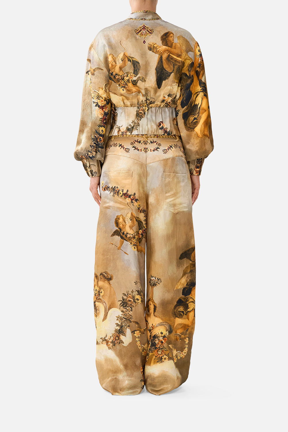 RELAXED TROUSER WITH BACK YOKE QUEEN OF BOHEMIA