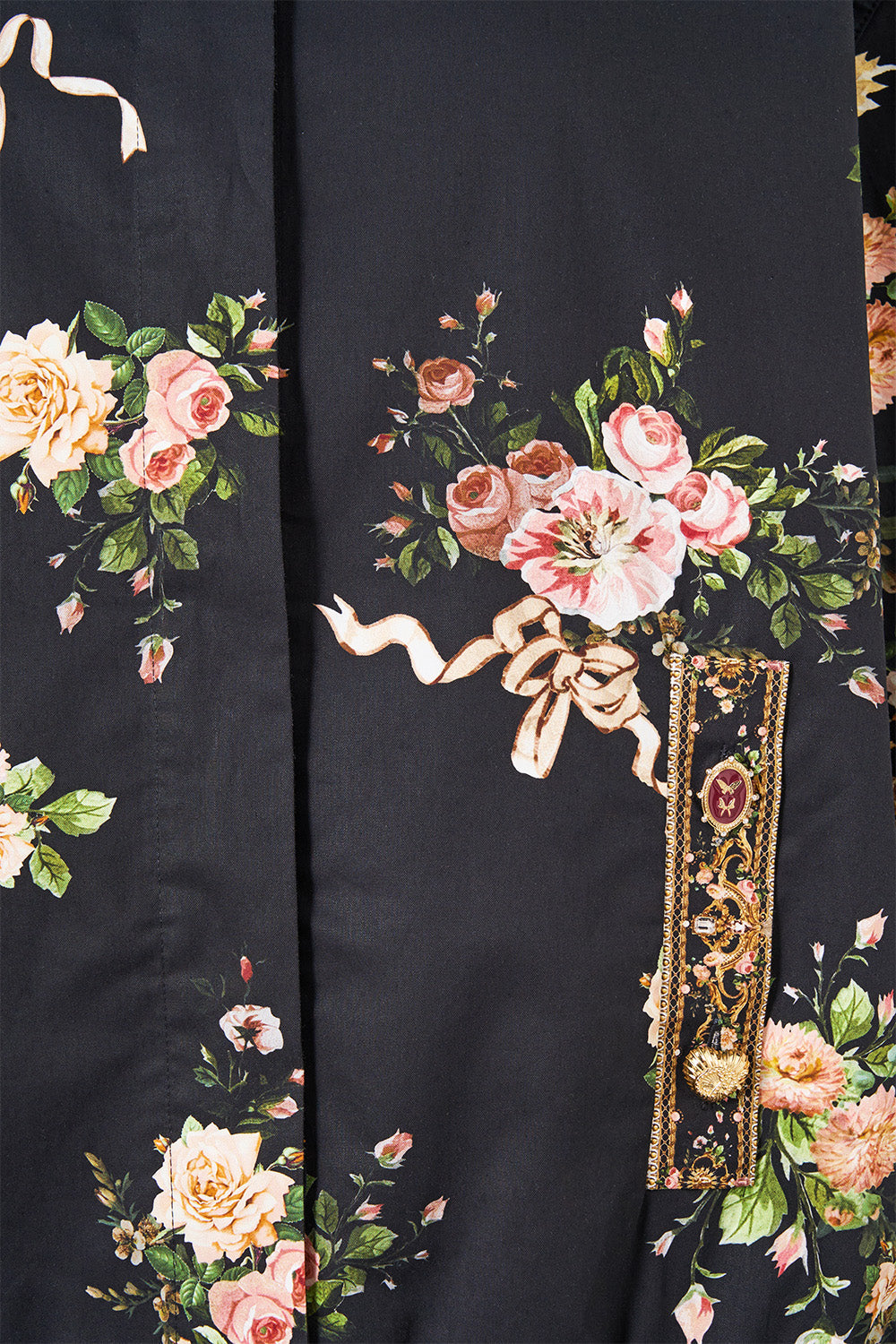 COLLARED JACKET WITH BACK BUTTON DETAIL VERSAILLES OR DIE