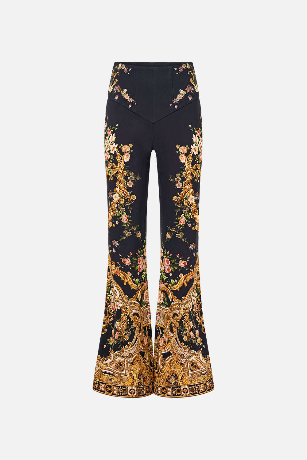 CORSET HIGH WAISTED FLARE TROUSER VERSAILLES OR DIE