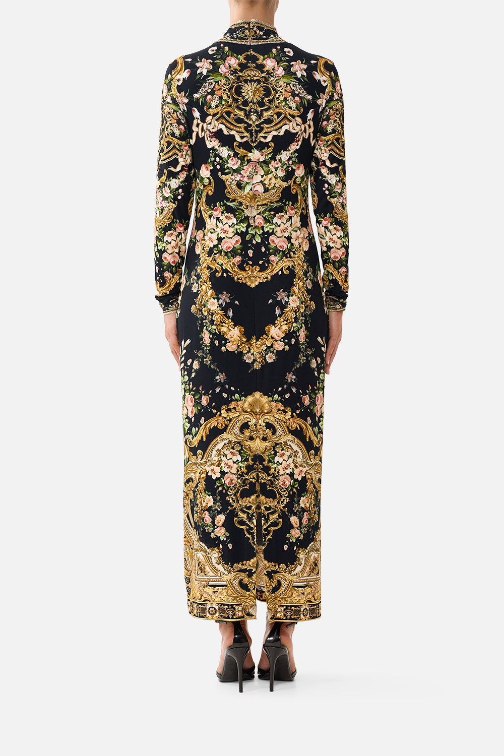 TURTLE NECK JERSEY DRESS VERSAILLES OR DIE