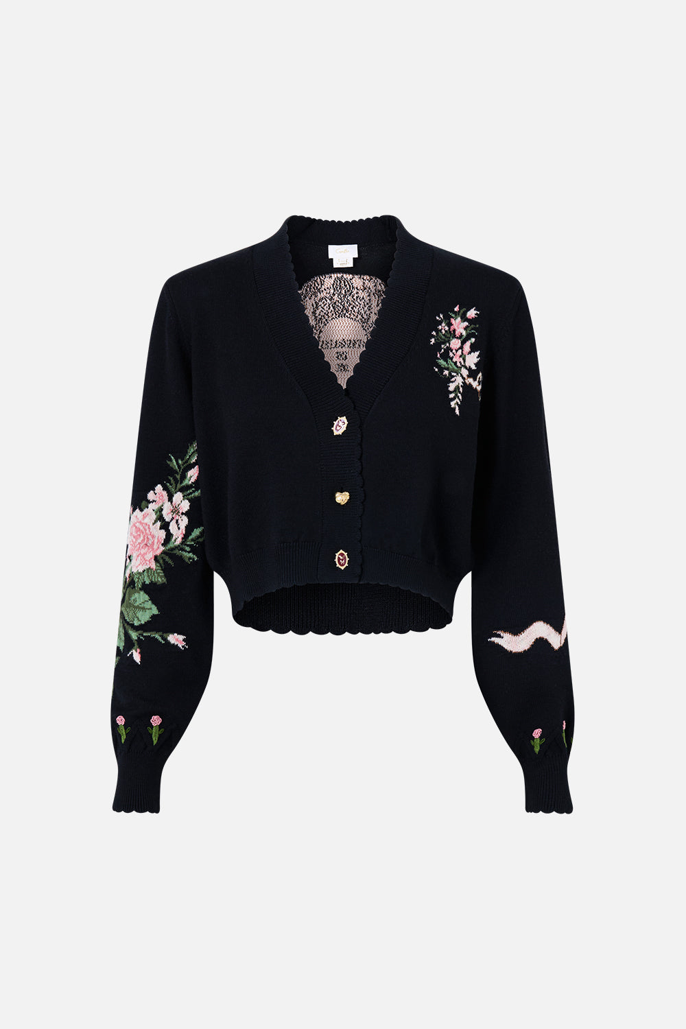 CROPPED KNIT CARDIGAN VERSAILLES OR DIE