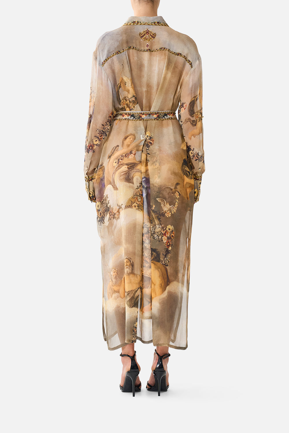 BUTTON FRONT LONG DRESS QUEEN OF BOHEMIA
