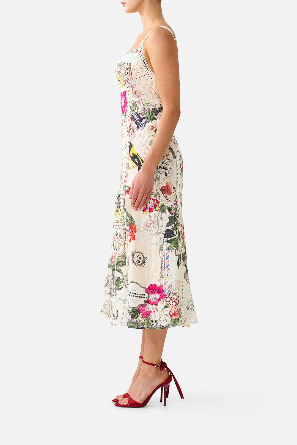 PANELLED MIDI DRESS LA BELLE BOTANIQUE