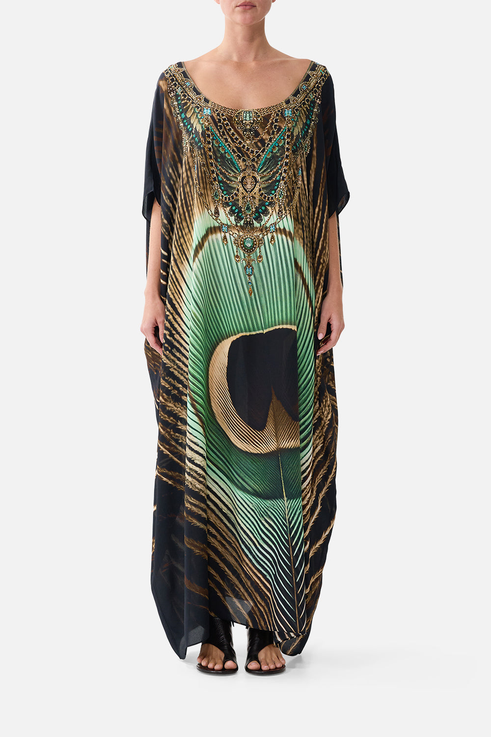 The Round Neck Kaftan in print A Wink To The Wild