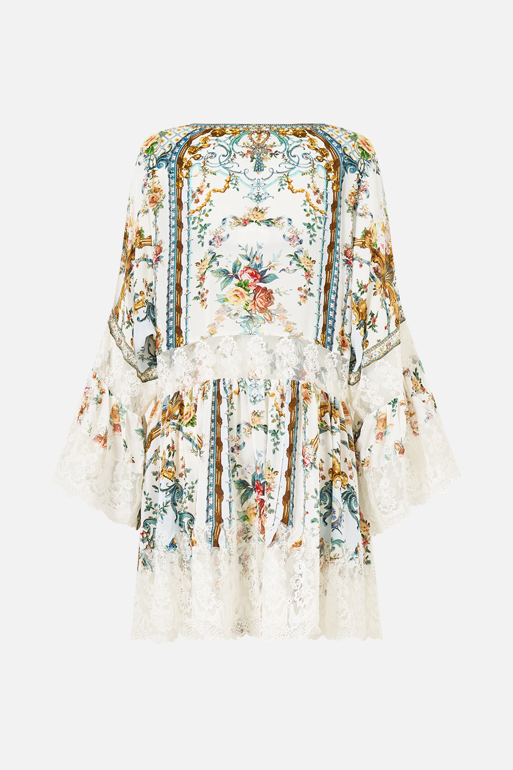 TIE FRONT RUFFLE DRESS BALLAD OF THE BIBLIOTHÈQUE