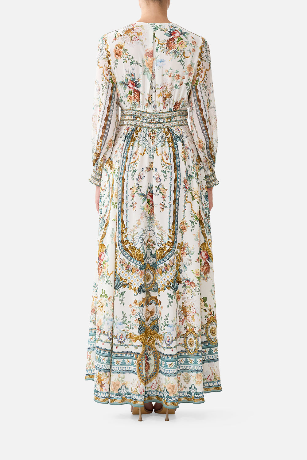 The Ballad Of The Bibliotheque Button Dress With Shaped Waistband