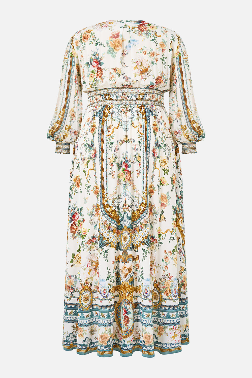 The Ballad Of The Bibliotheque Button Dress With Shaped Waistband
