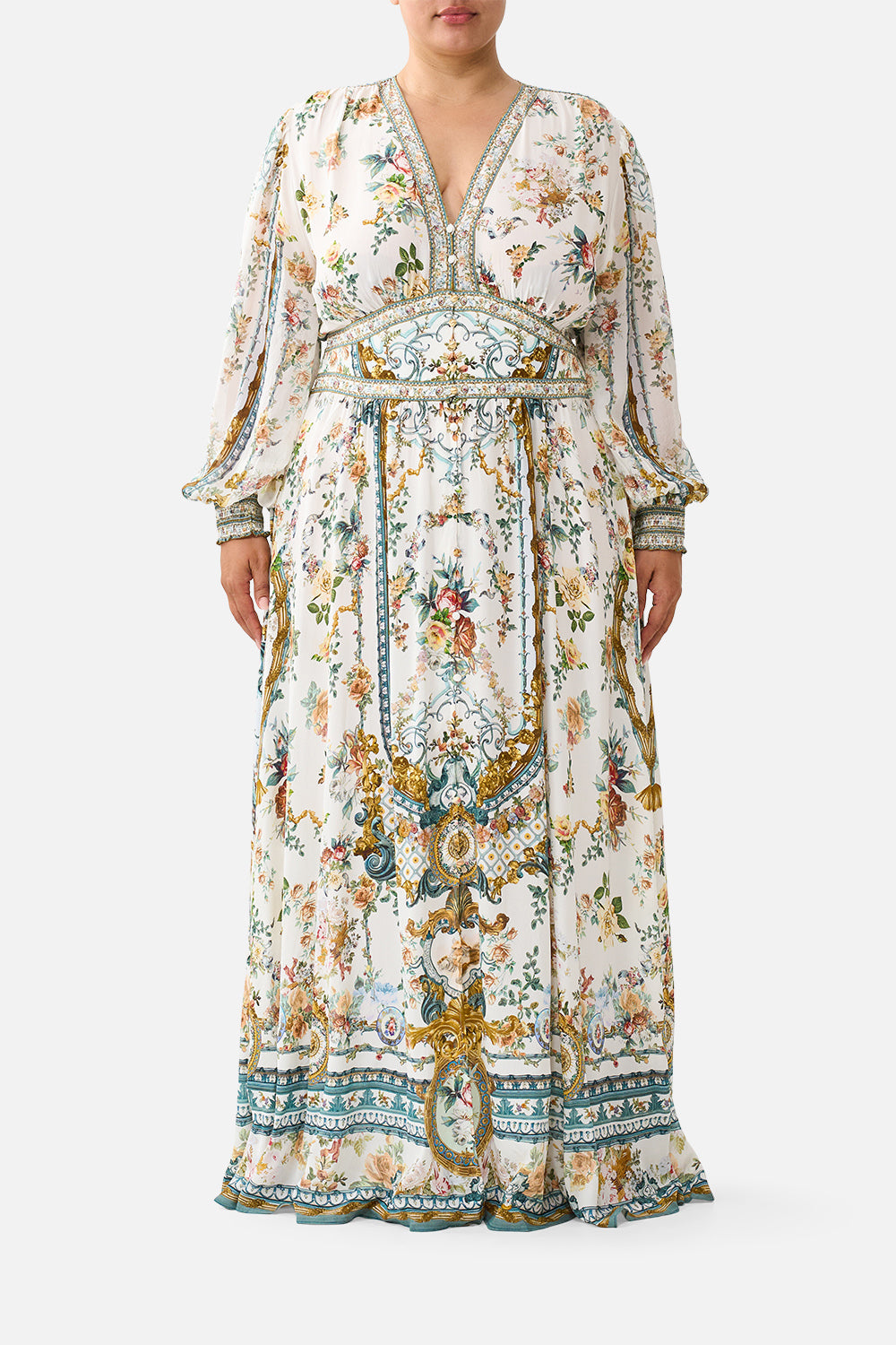 The Ballad Of The Bibliotheque Button Dress With Shaped Waistband
