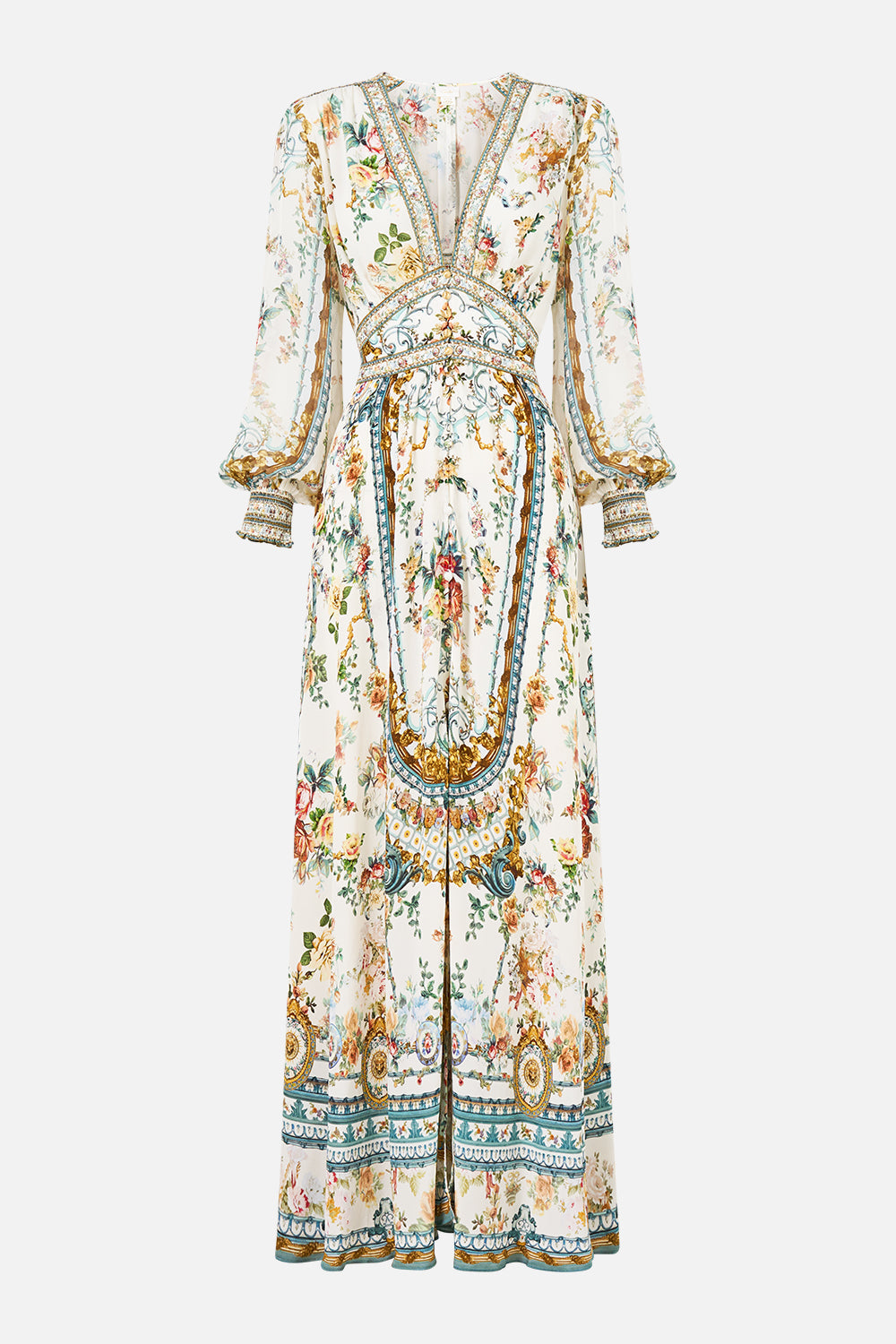The Ballad Of The Bibliotheque Button Dress With Shaped Waistband