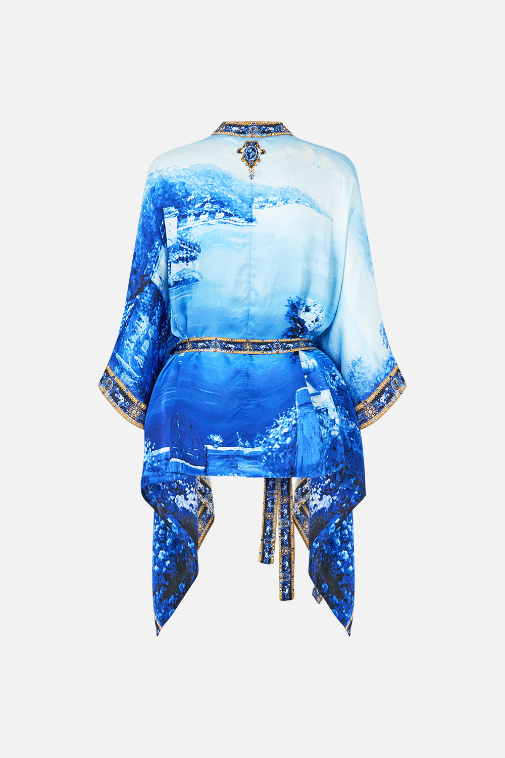 The Sweet Sacre Bleu Button Through Scarf Blouse