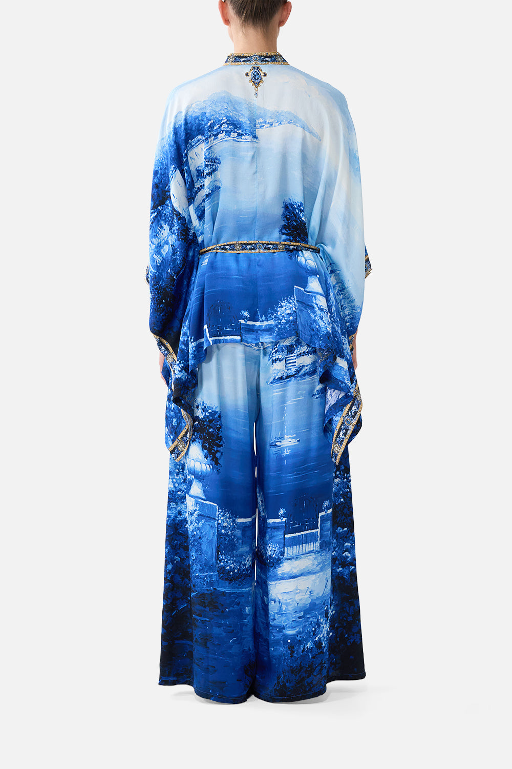 The Sweet Sacre Bleu Button Through Scarf Blouse