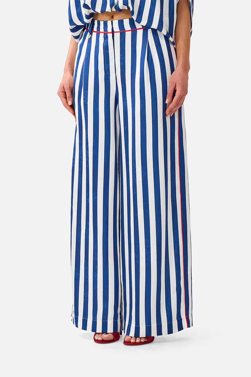 The Sweet Sacre Bleu Wide Leg Waisted Pant