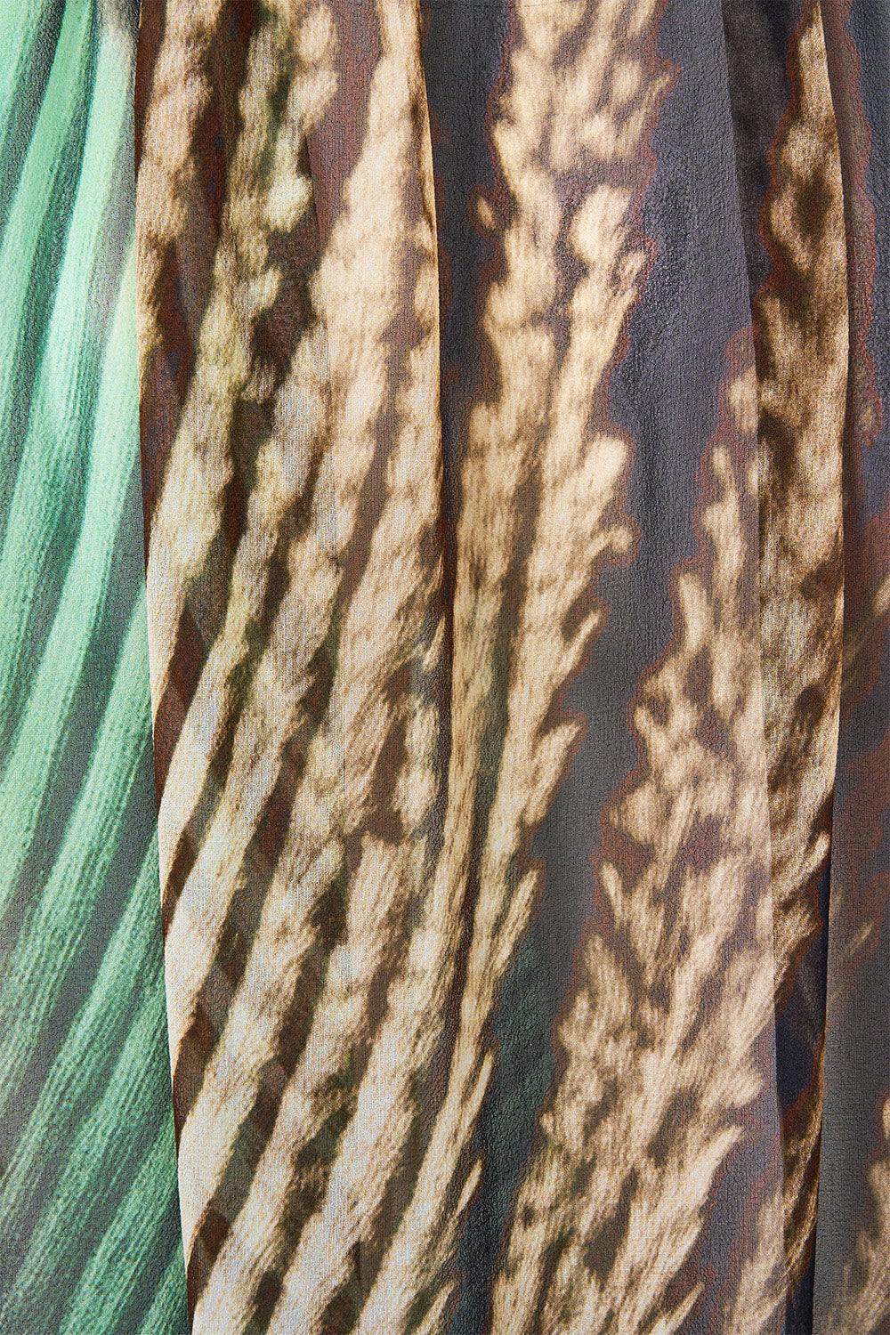 The CAMILLA Drape Front Drawcord Maxi Dress in Print A Wink to the Wild. Ghost View