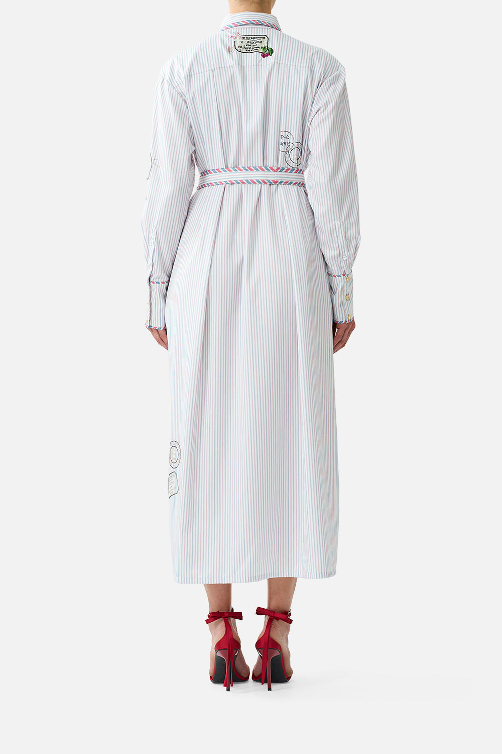 BUTTON FRONT LONG DRESS LA BELLE BOTANIQUE