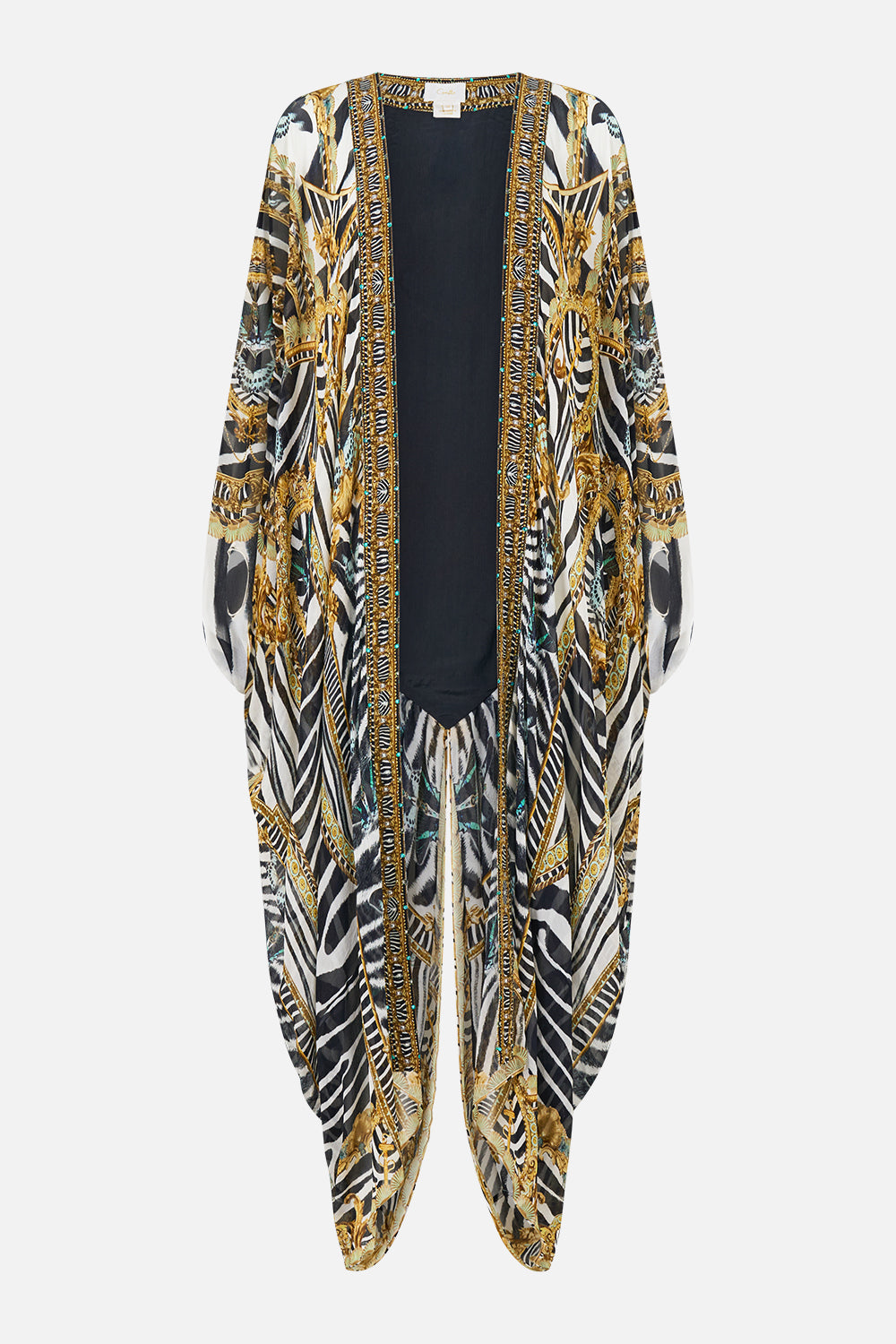 The CAMILLA Layer with Centre Back Panel in our Zig Zag Zoo print, front view.