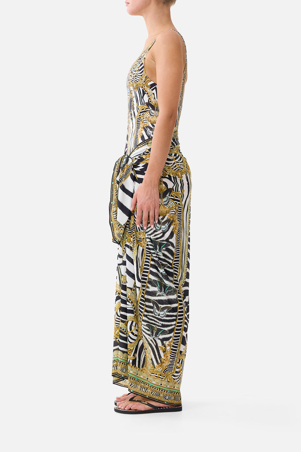 The Multi Wear Long Sarong in print Zig Zag Zoo