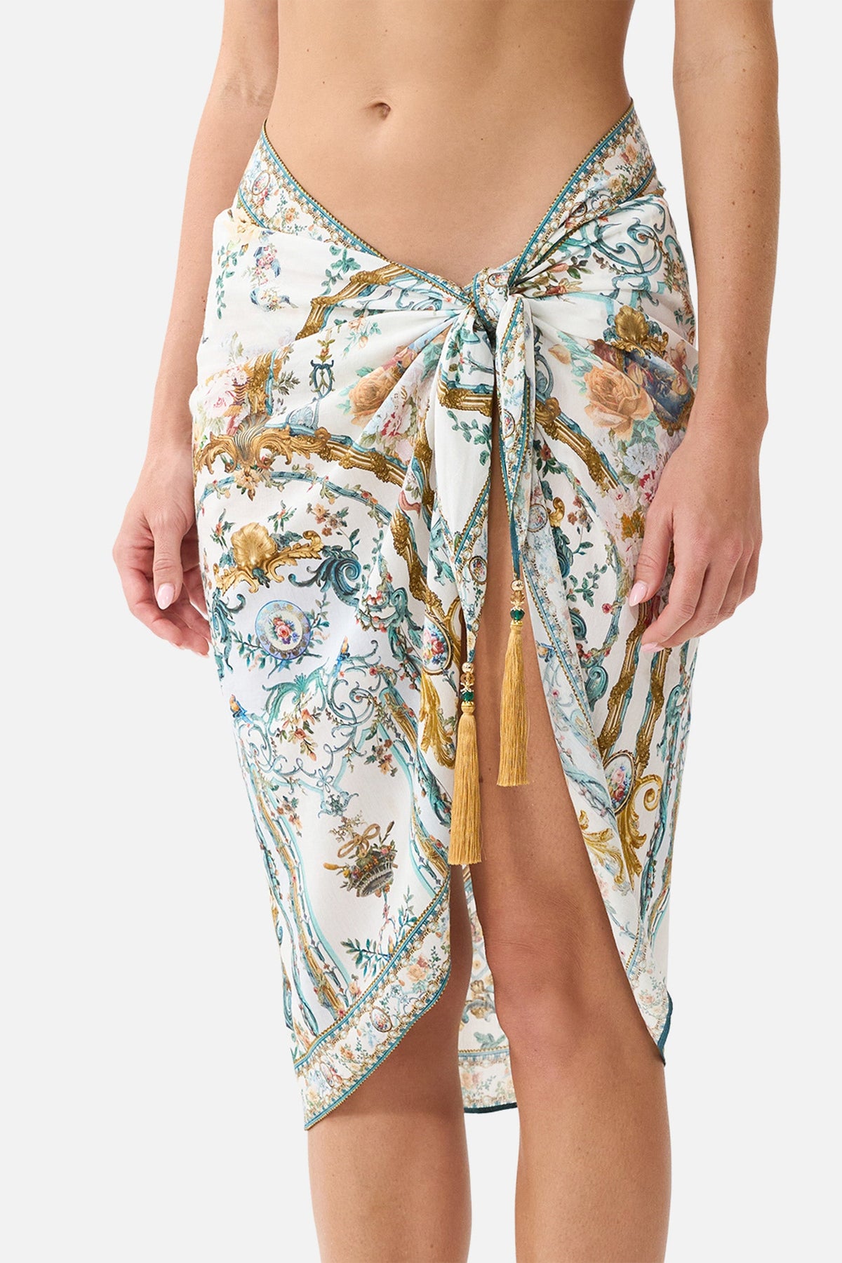 The Ballad Of The Bibliotheque Woven Short Sarong With Tassels