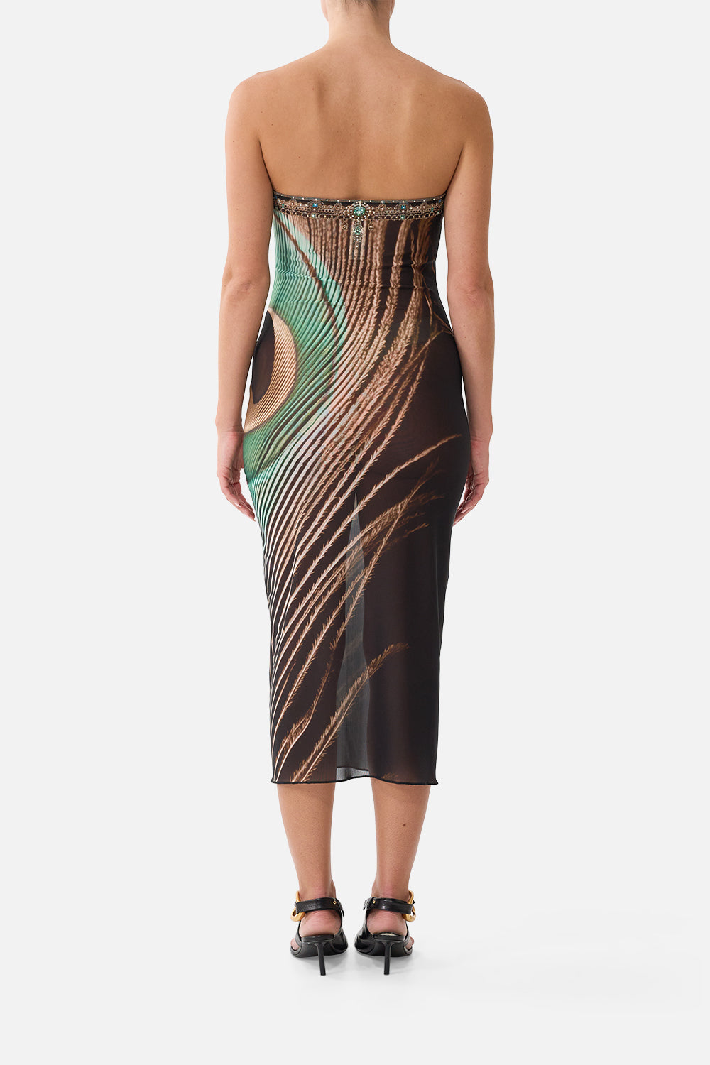 The Tube Beach Midi Dress in print A Wink To The Wild