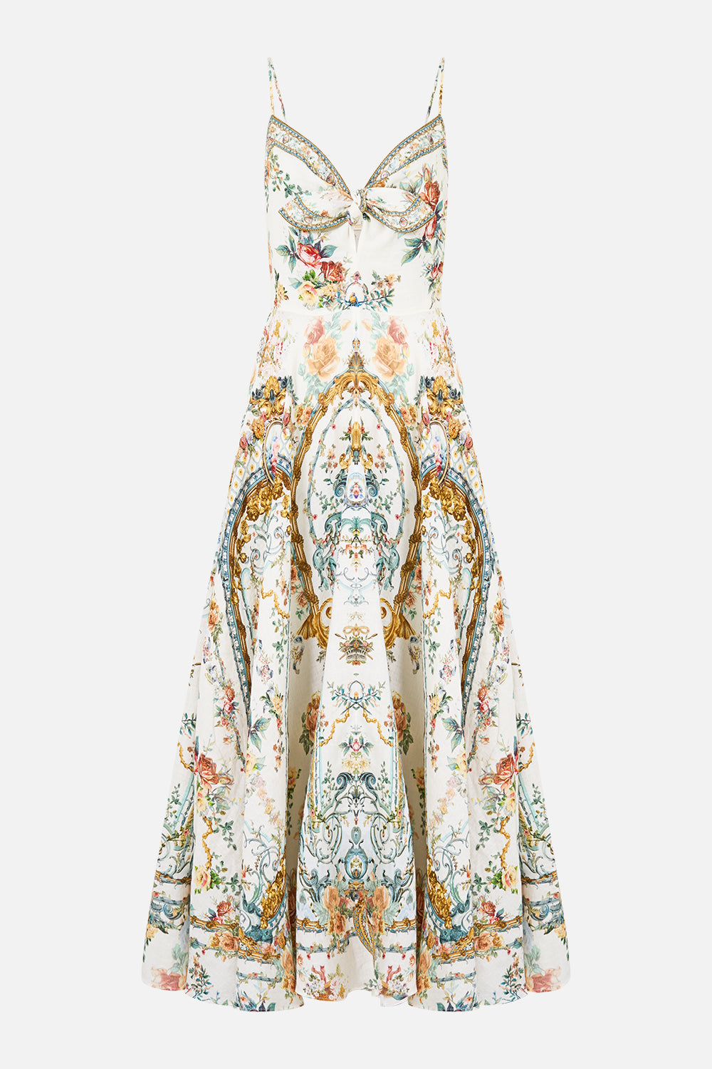 The Ballad Of The Bibliotheque Long Dress With Tie Front