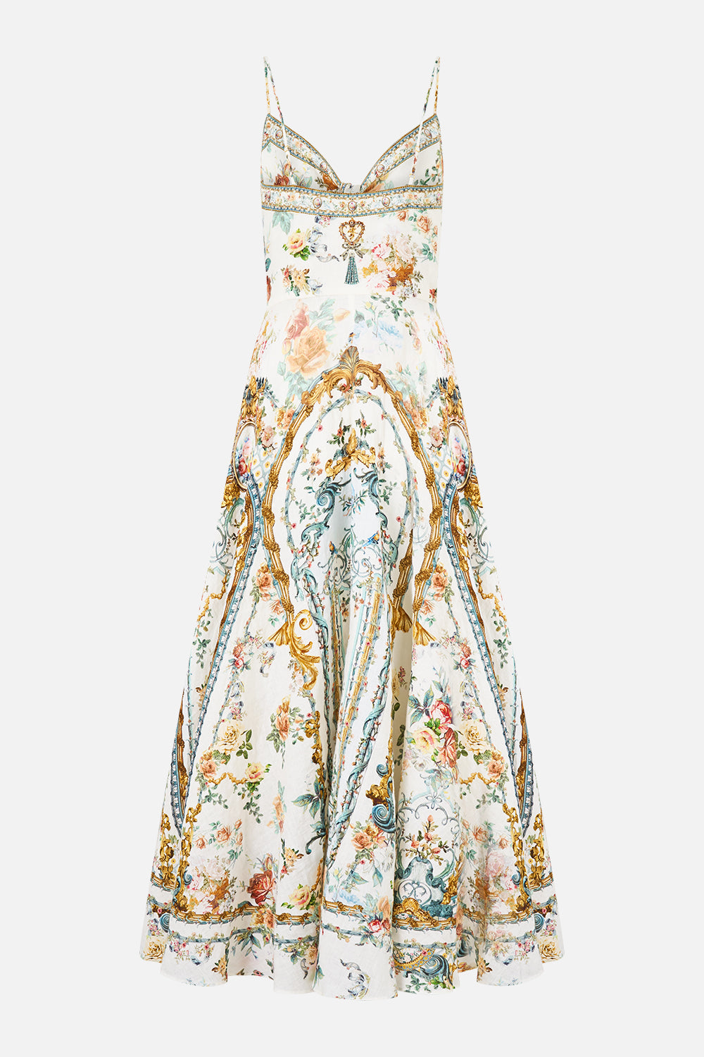 The Ballad Of The Bibliotheque Long Dress With Tie Front