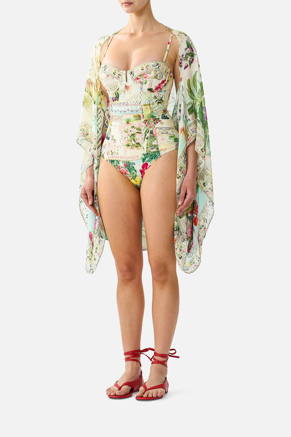 SILK CHIFFON SHRUG LA BELLE BOTANIQUE
