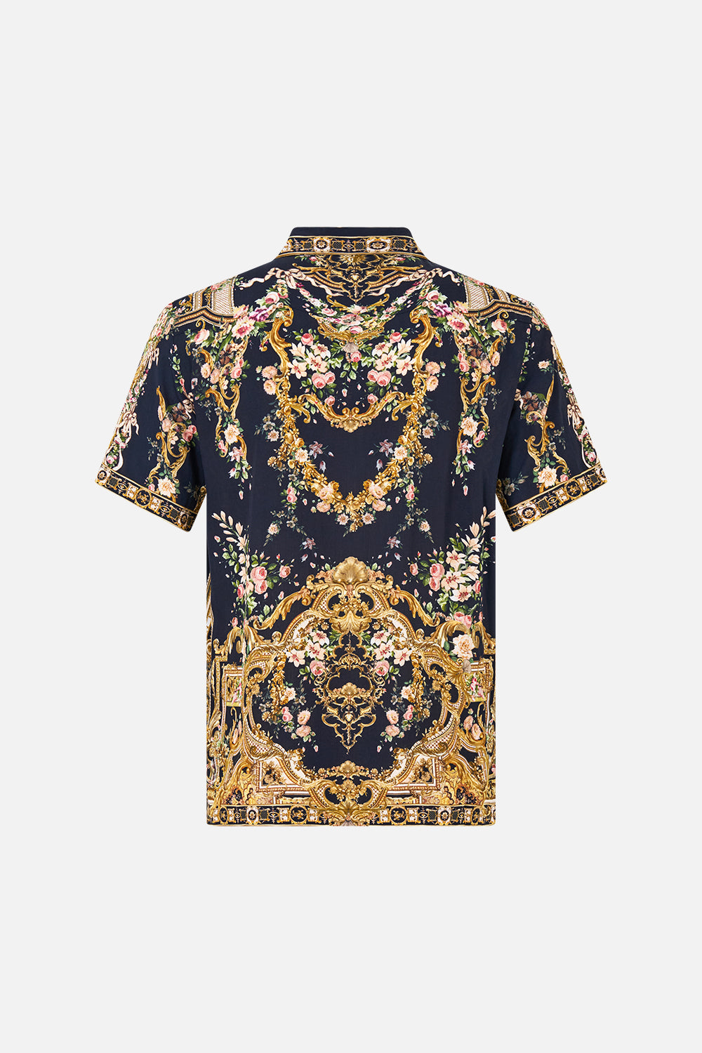 SHORT SLEEVE CAMP COLLARED SHIRT VERSAILLES OR DIE