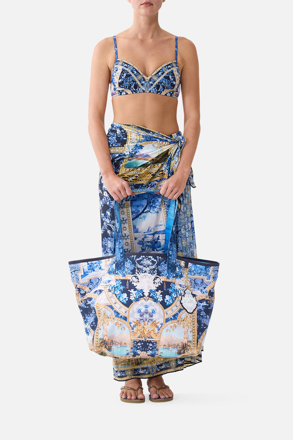 The Sweet Sacre Bleu Reversible Tote With Coin Purse