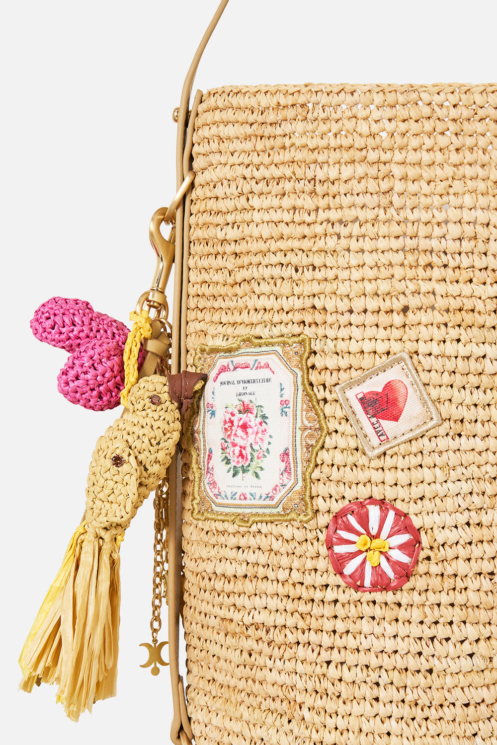 RAFFIA HOBO SHOULDER BAG LA BELLE BOTANIQUE