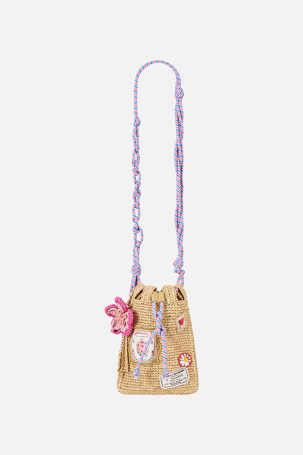 RAFFIA CROSSBODY HIP BAG LA BELLE BOTANIQUE