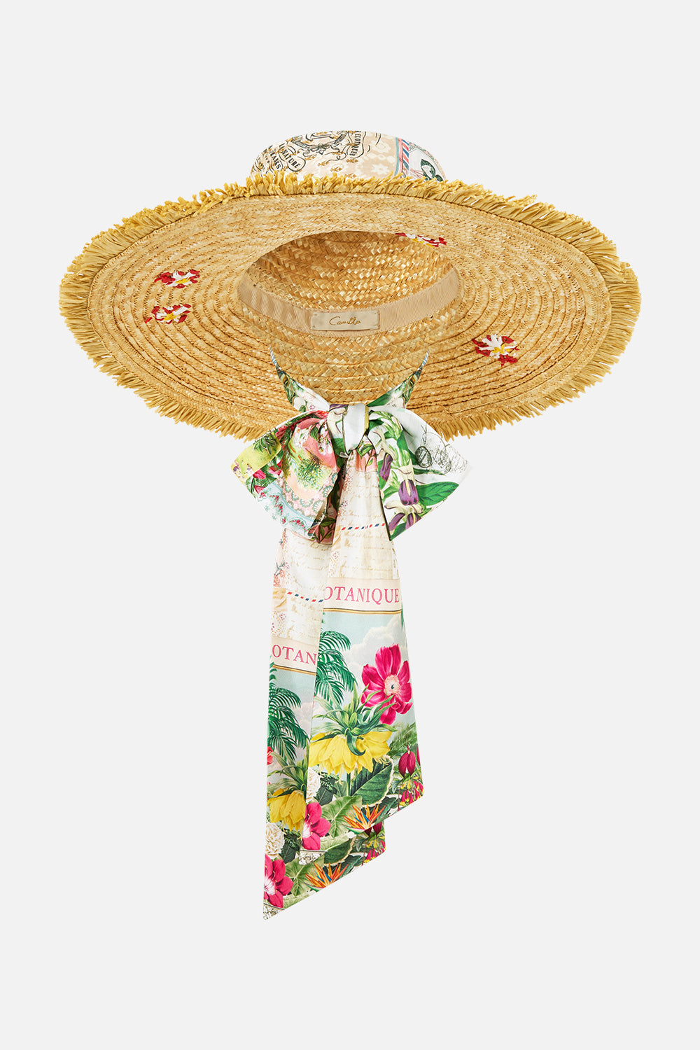LARGE RAFFIA SUN HAT LA BELLE BOTANIQUE