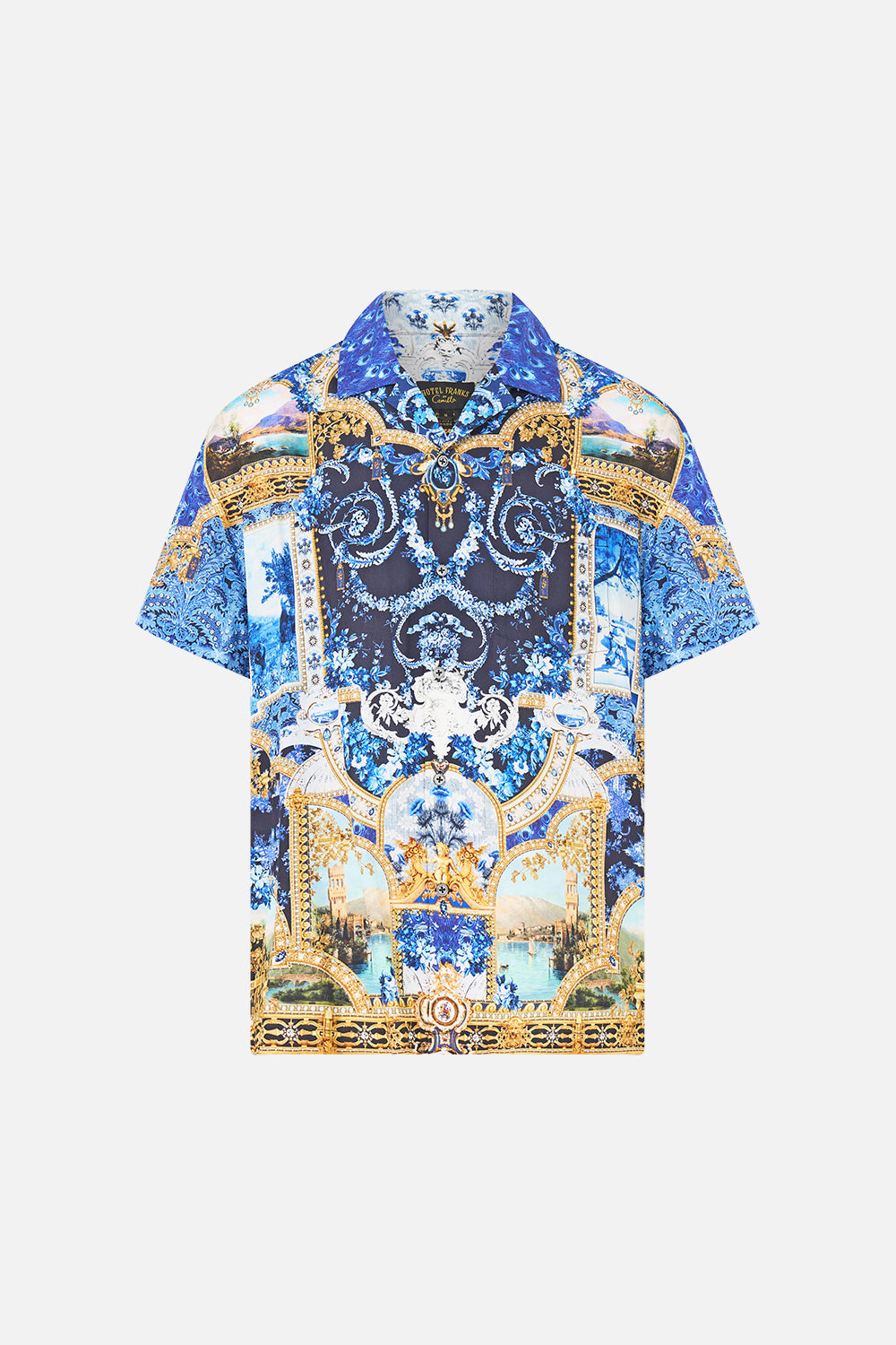 The Sweet Sacre Bleu Short Sleeve Camp Collared Shirt