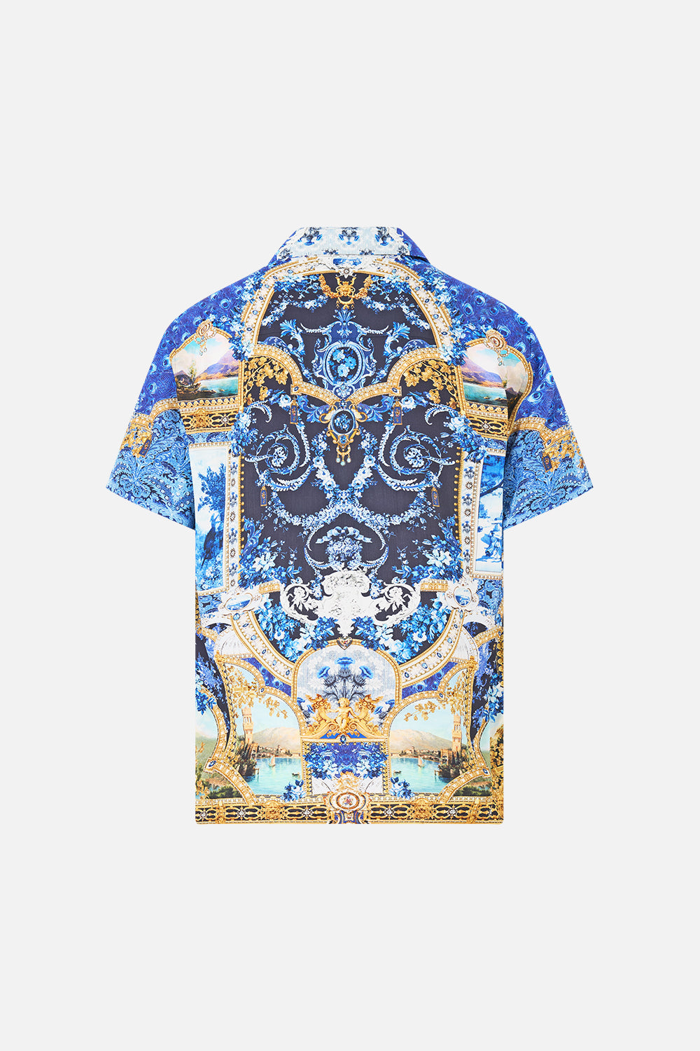 The Sweet Sacre Bleu Short Sleeve Camp Collared Shirt