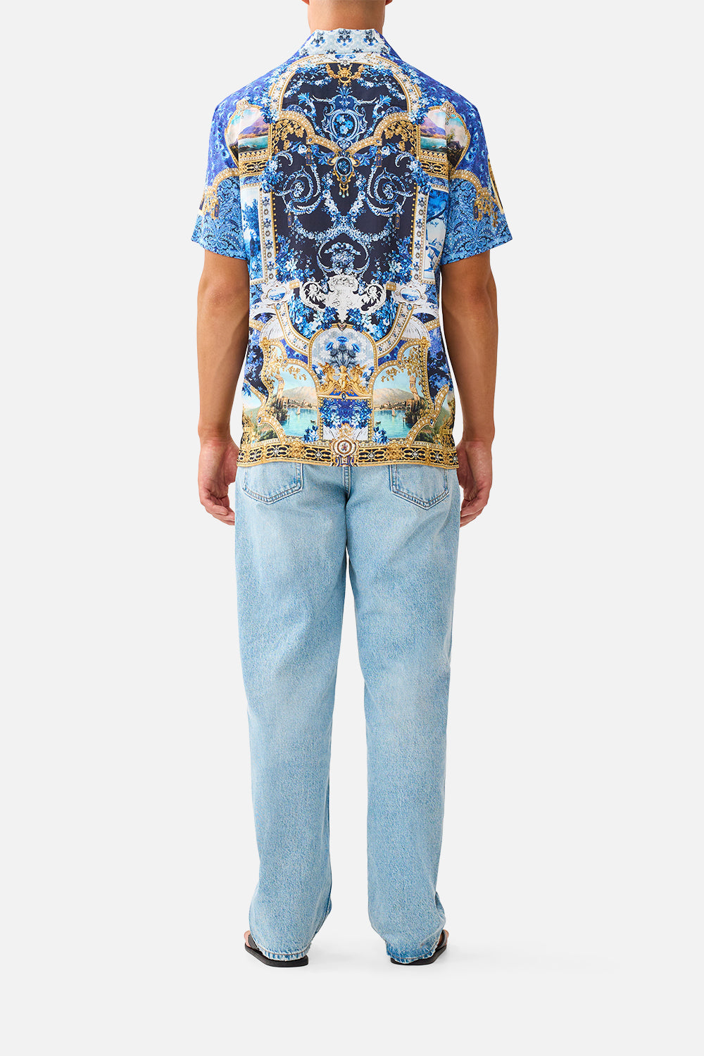 The Sweet Sacre Bleu Short Sleeve Camp Collared Shirt