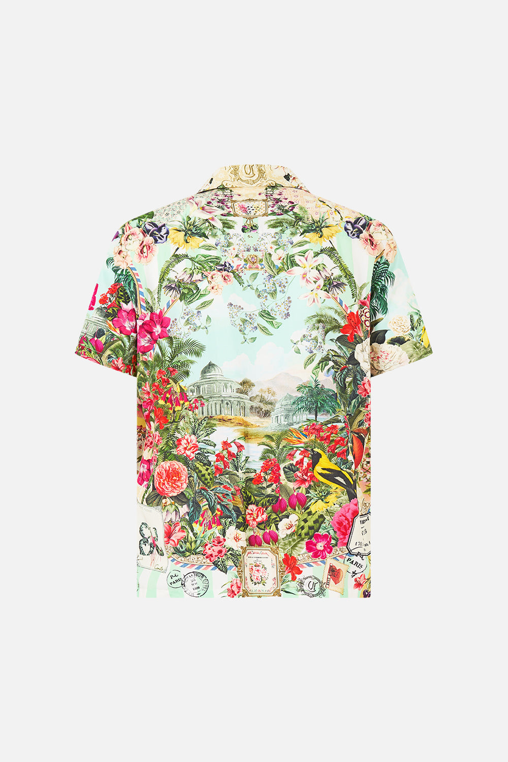 SHORT SLEEVE CAMP COLLARED SHIRT LA BELLE BOTANIQUE