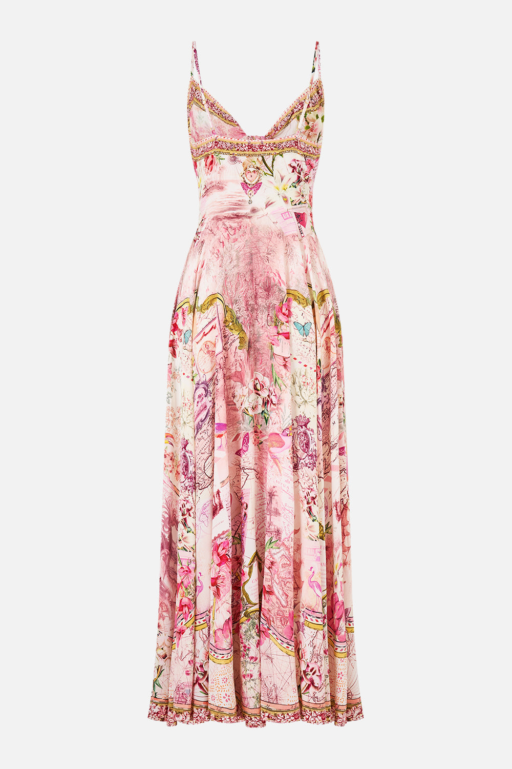 LONG DRESS WITH TIE FRONT JOURNAL DE VOYAGE