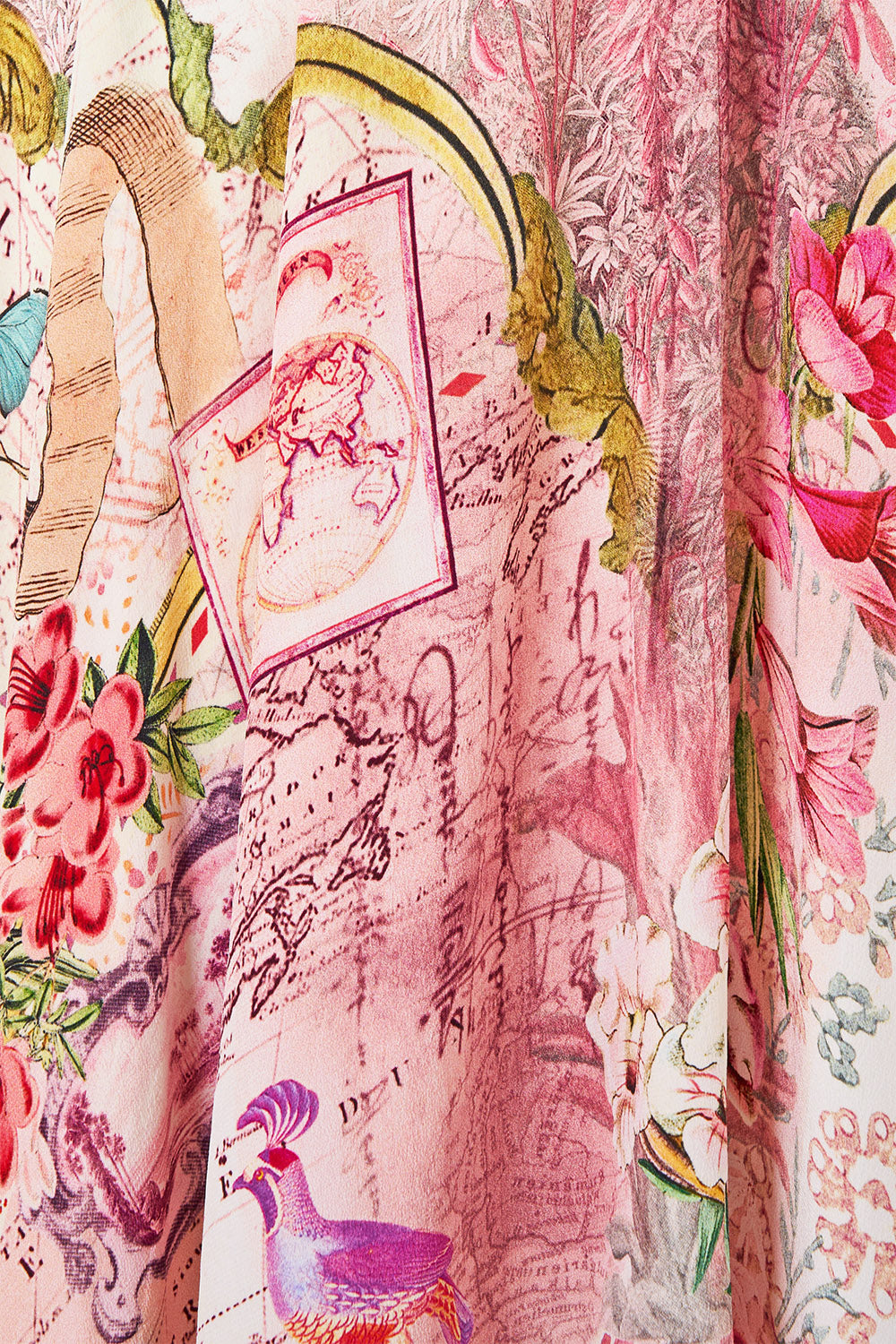 LONG DRESS WITH TIE FRONT JOURNAL DE VOYAGE