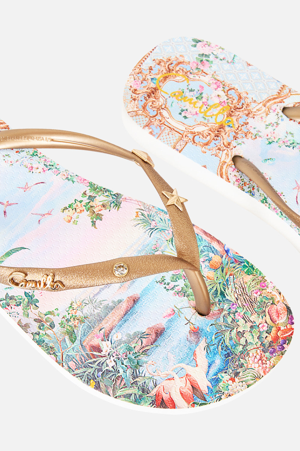 The CAMILLA Thongs Sisi Society in our Sisi Society print.