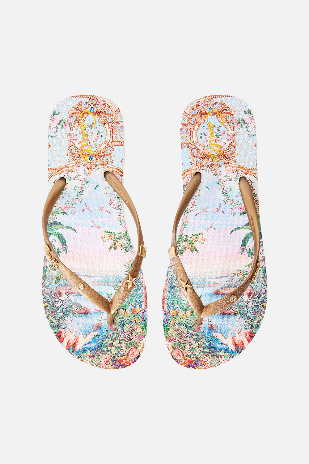 The CAMILLA Thongs Sisi Society in our Sisi Society print.