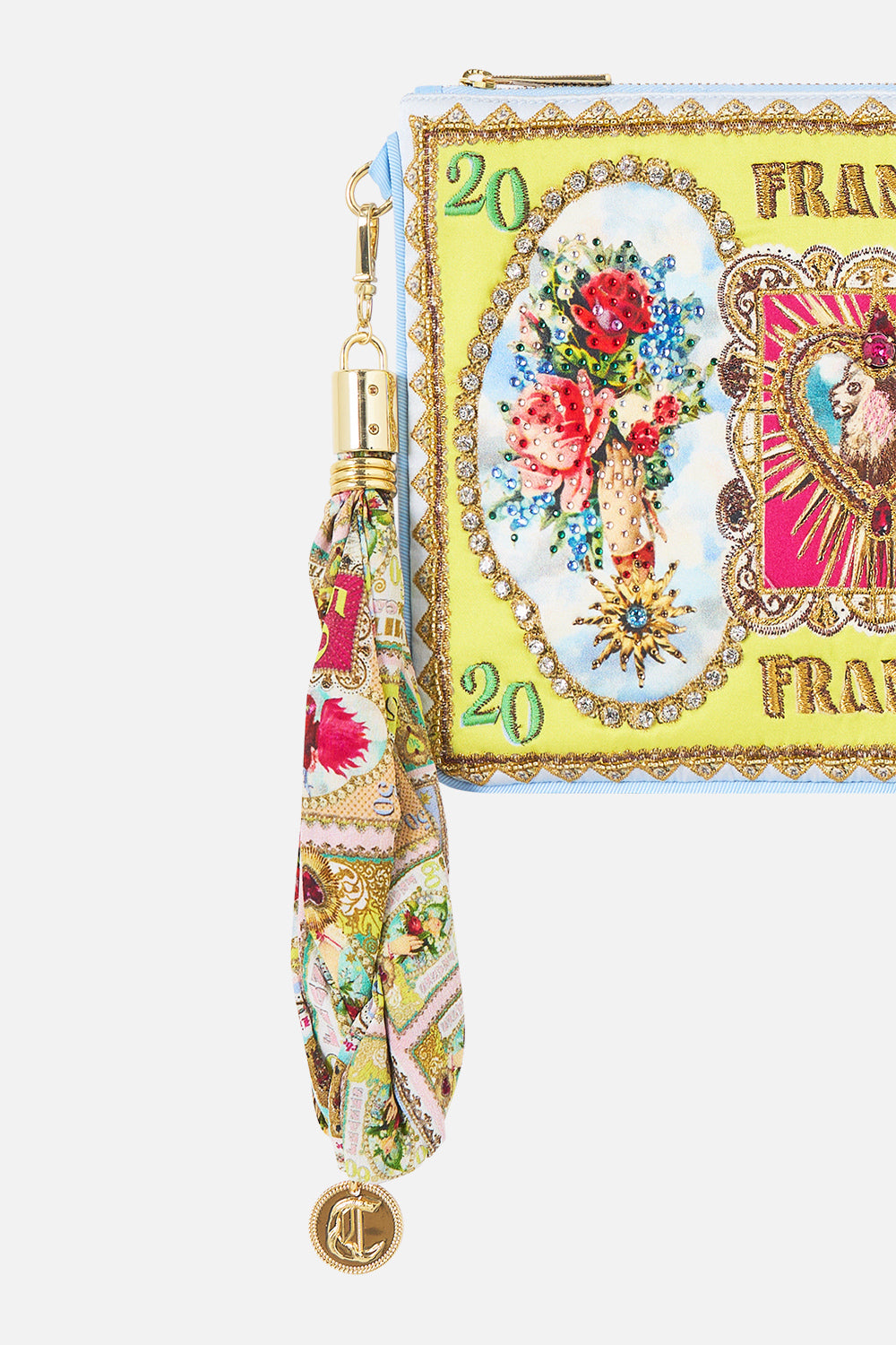 The CAMILLA SCARF CLUTCH PAINTED PRAYERS