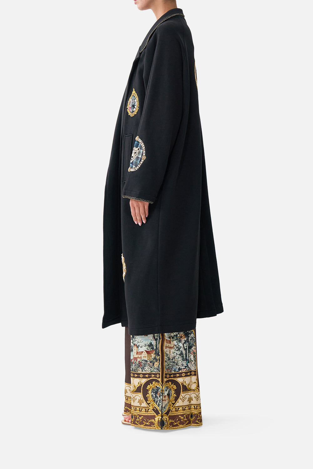 The CAMILLA SWEAT-TRENCH COAT ANIMALS IN THE PALACE